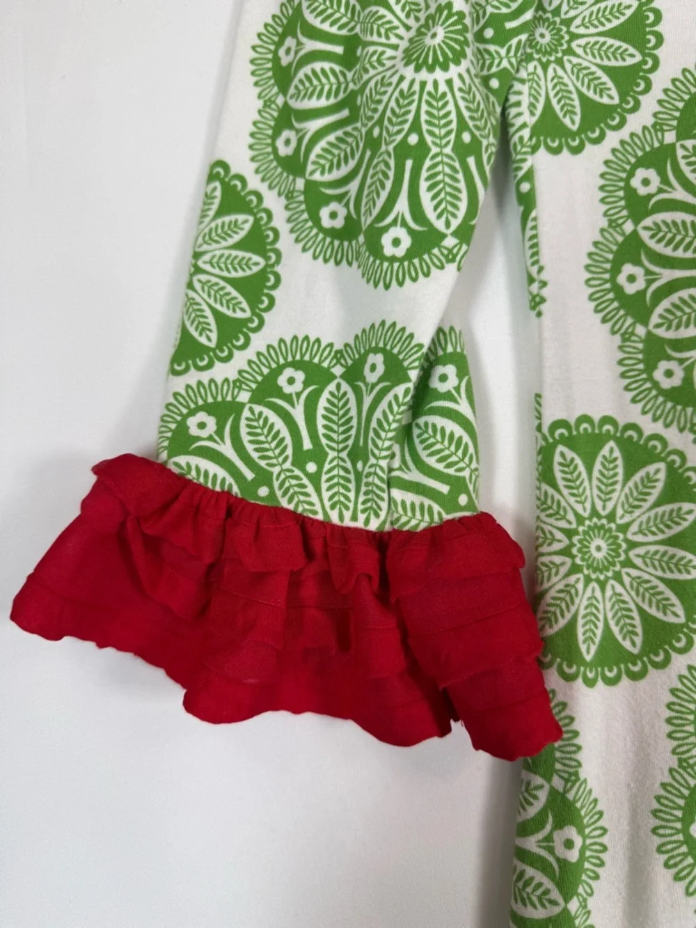 COUNTING DAISIES Girls Dress 16 Christmas Cottagecore Preppy Bow Ruffle‎ Floral